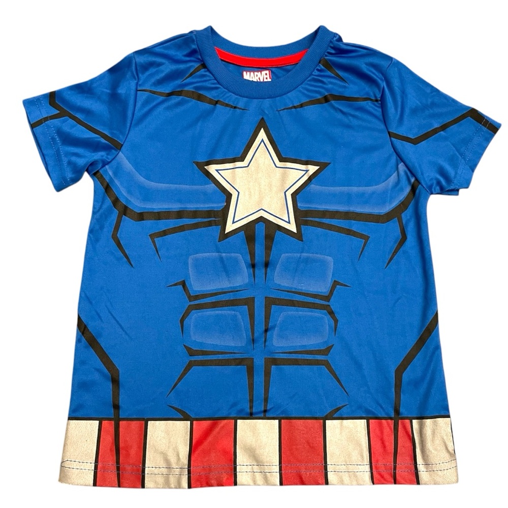Marvel Captain America Boys Shirt Size 7